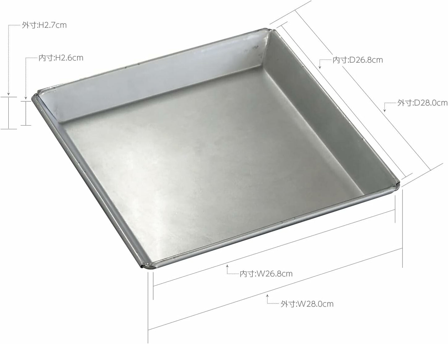 Tiger Crown Bakeware 27cm roll cake mold (Made in Japan)